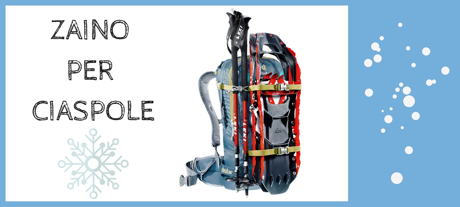 Zaino ciaspole best sale