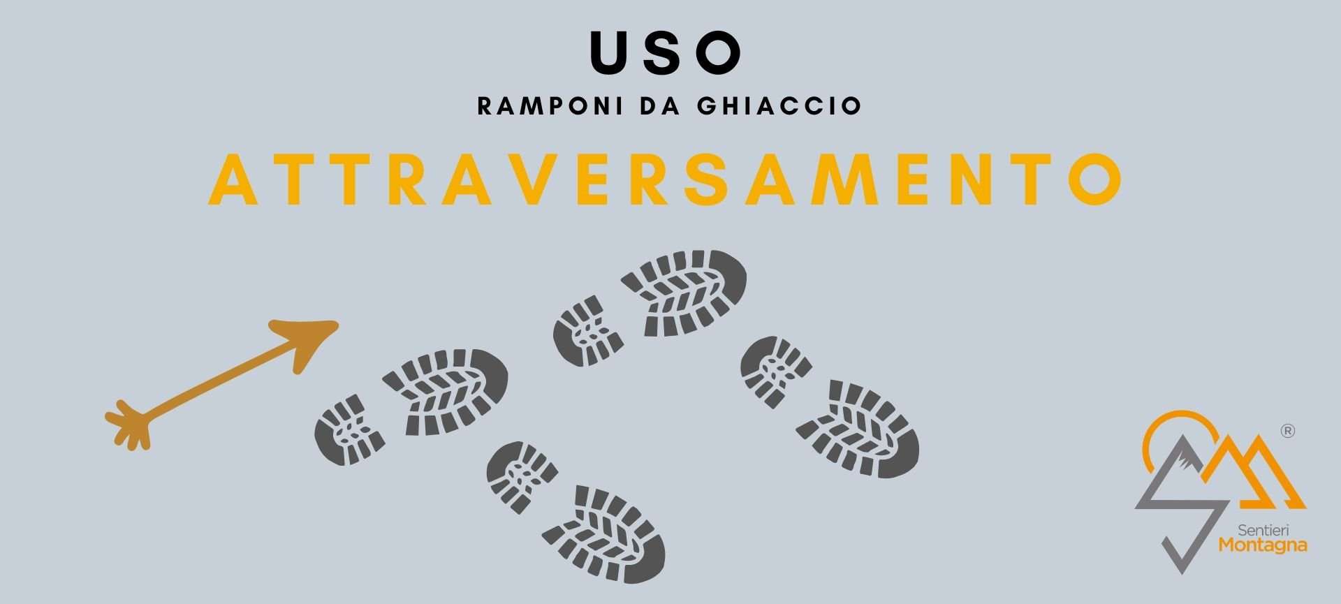 ramponi da ghiaccio come si usano: attraversamento