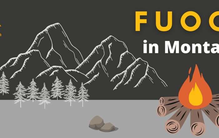 fuoco in montagna