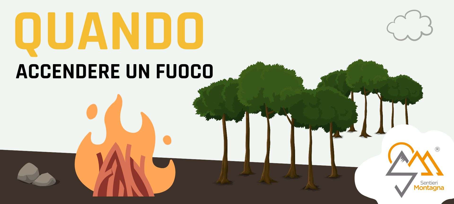 quando accendere un fuoco in montagna