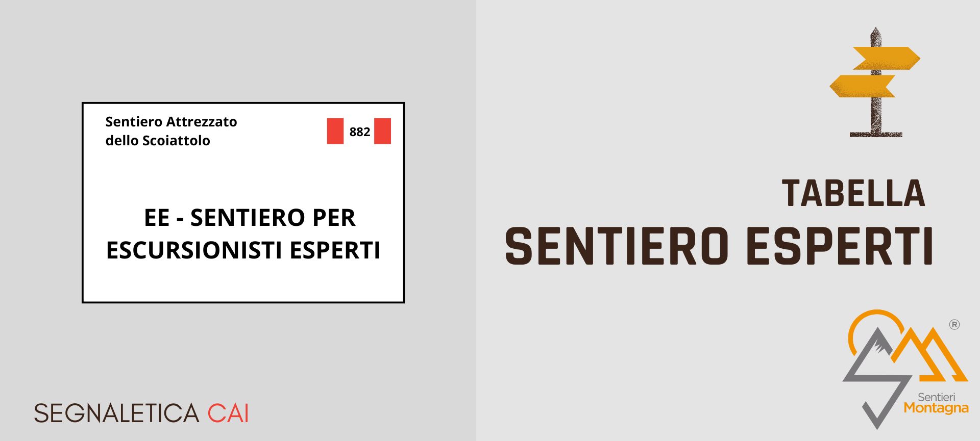 Tabella Sentiero Esperti - CAI