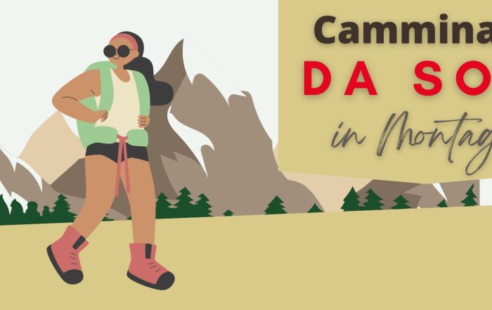 Camminare da soli in montagna
